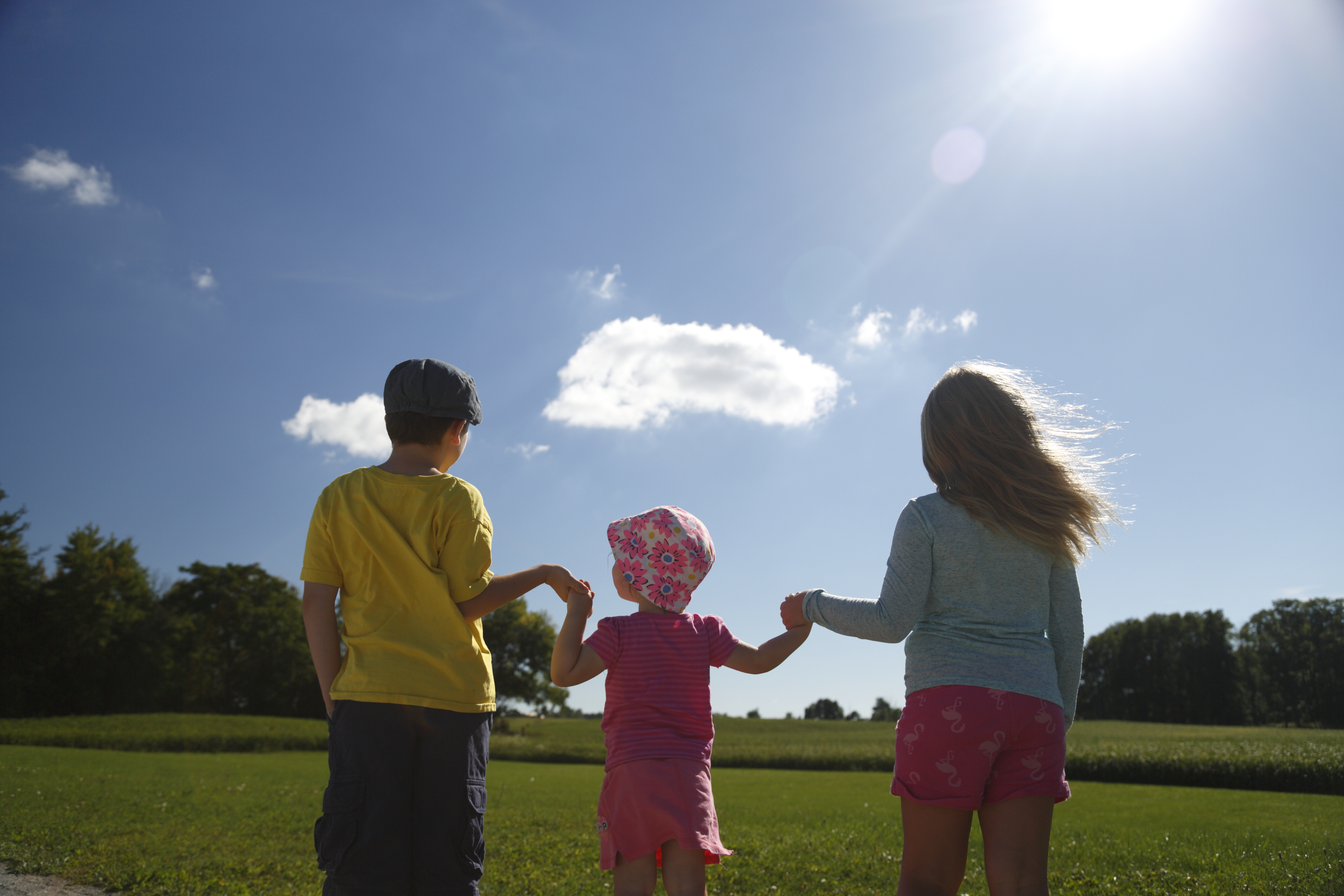 Children on a Sunny Day in Middlesex Centre Children on a Sunny Day in Middlesex Centre
