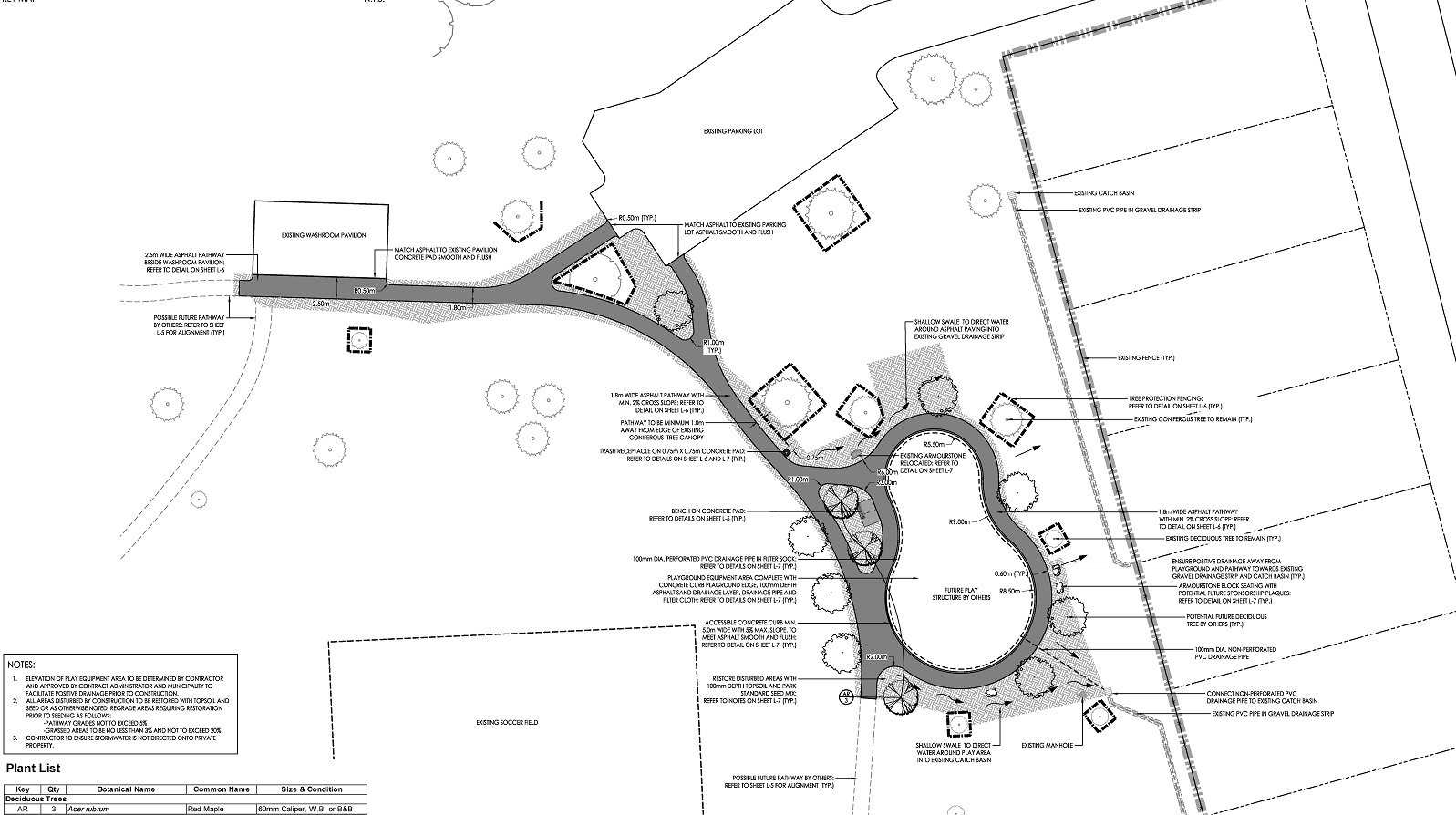 Deerhaven Playground Park Upgrades 2021 - Site Plan
